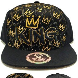 Crowned King Top Level Repeater Snapback Hat